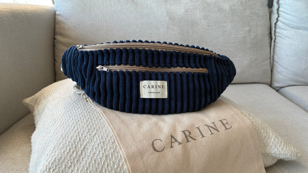 Cord Moon Bag - Navy