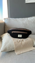 Cord Moon Bag - Black