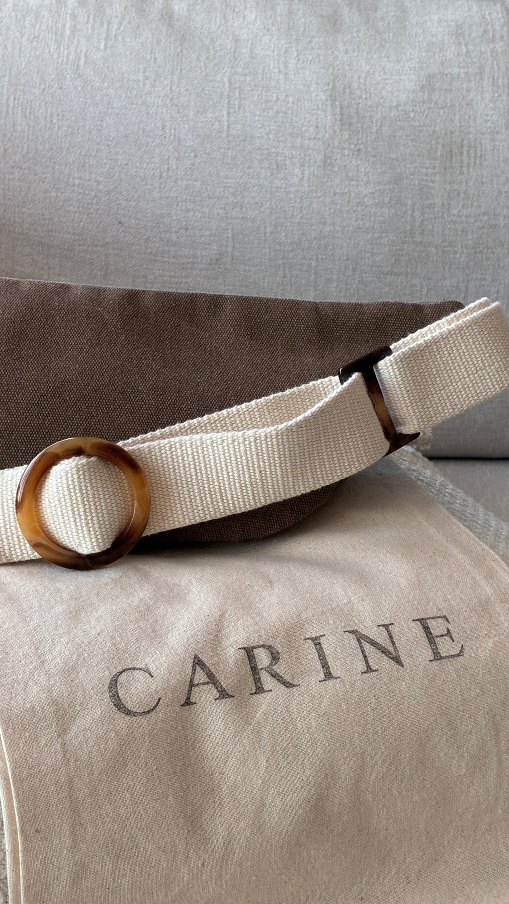 Canvas Moon Bag - Bark