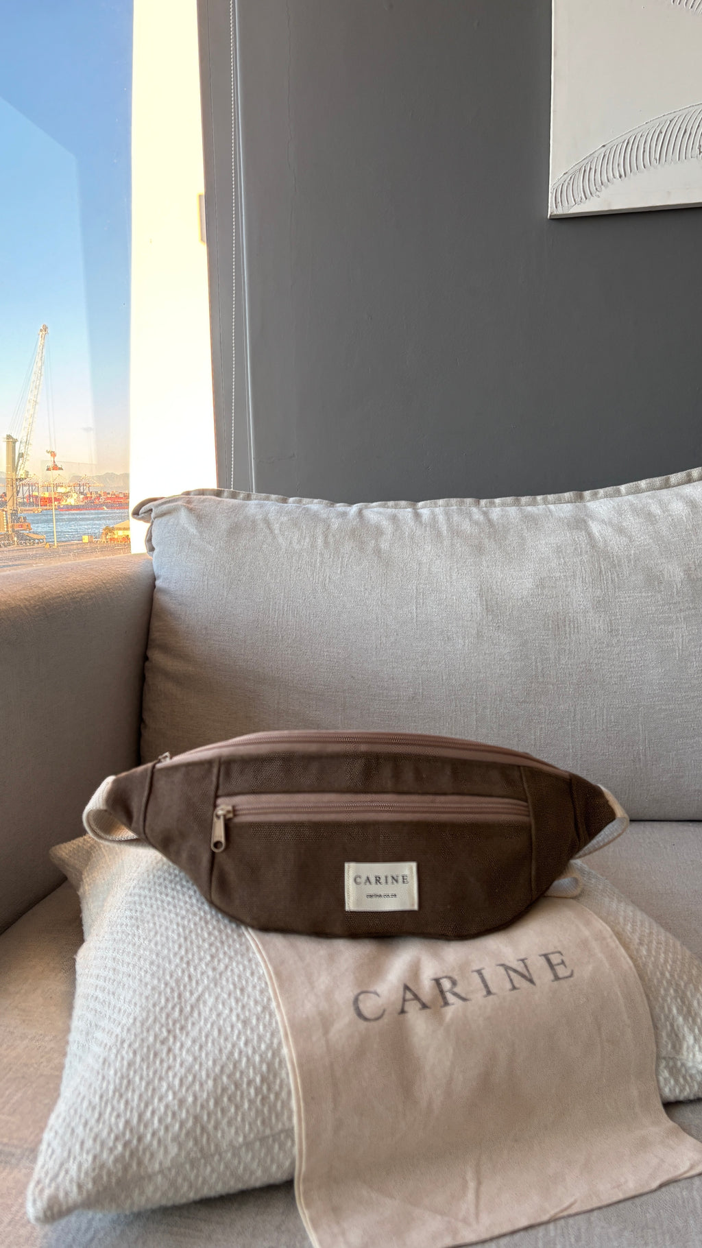 Canvas Moon Bag - Bark