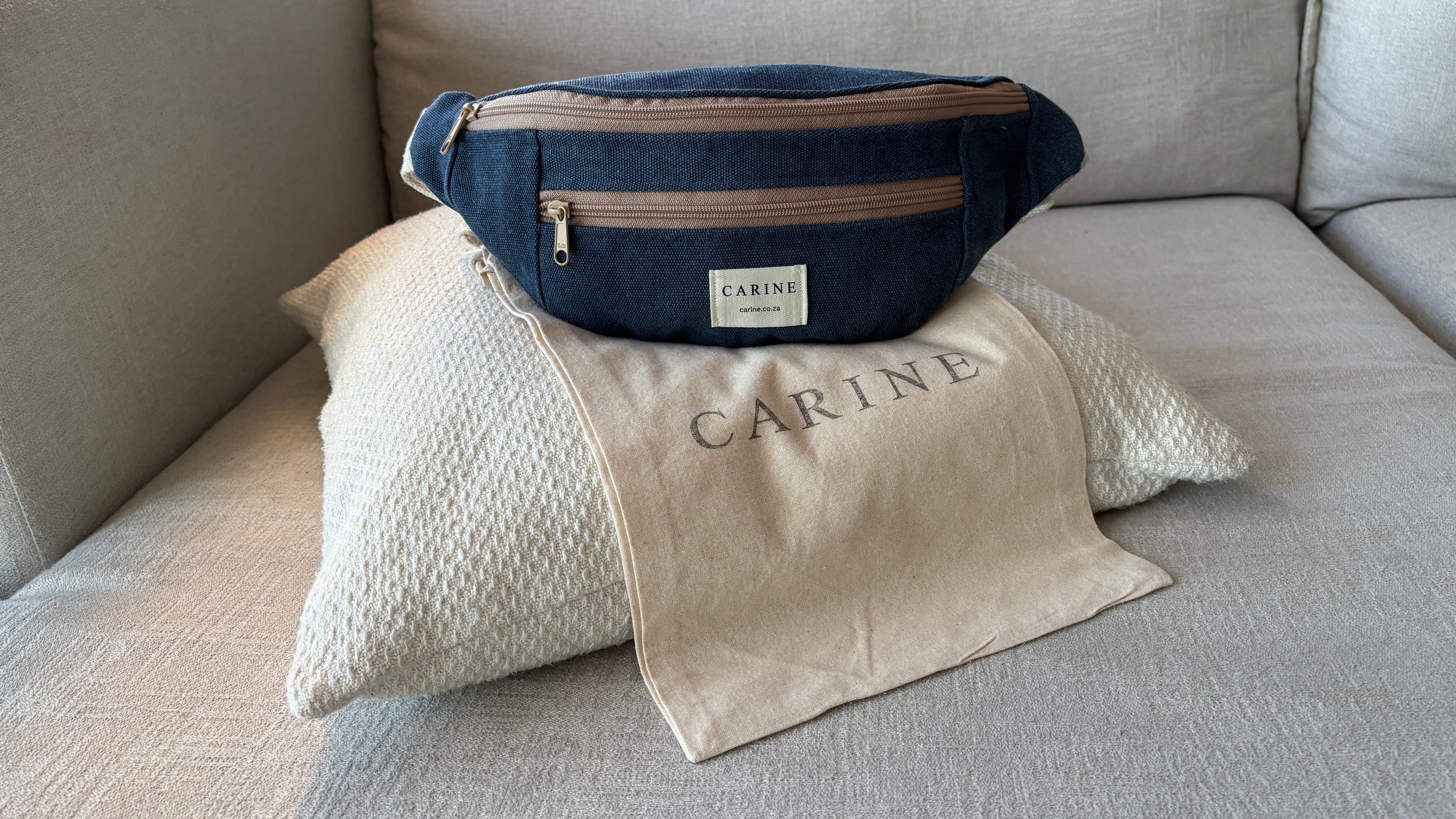 Canvas Moon Bag - Navy