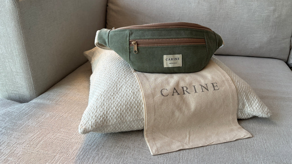 Canvas Moon Bag - Olive Green