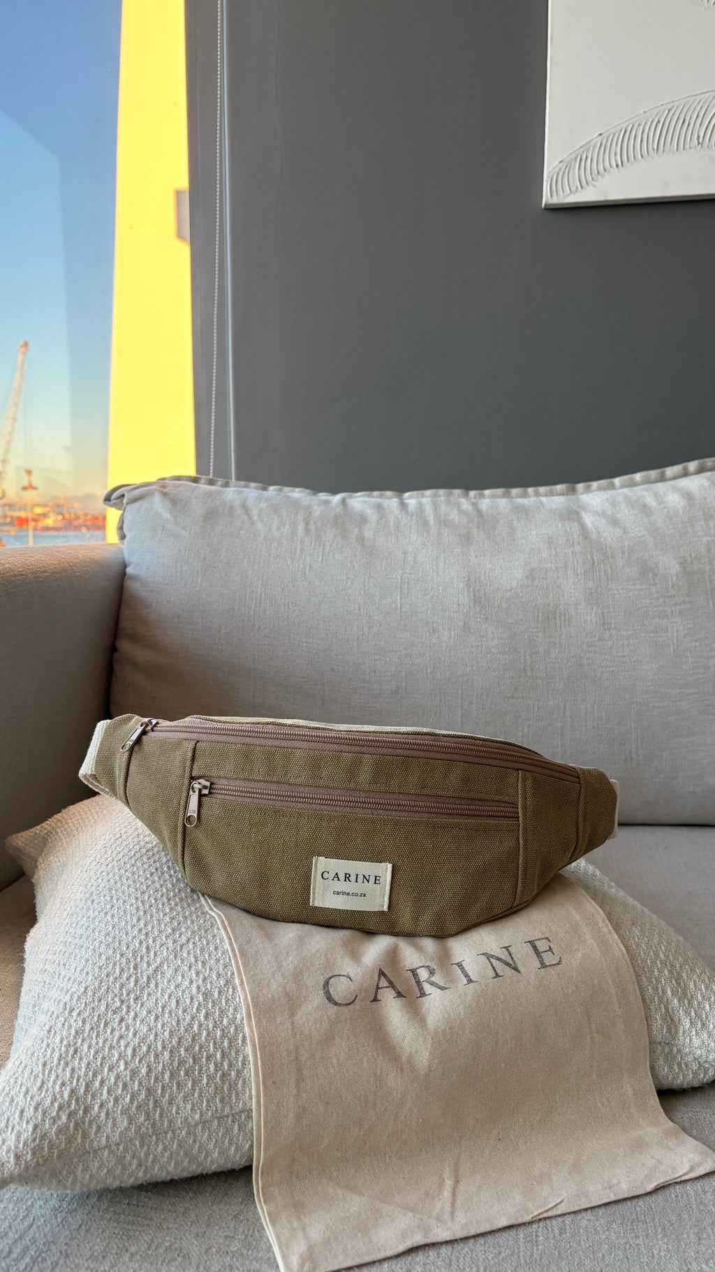 Canvas Moon Bag - Butterscotch