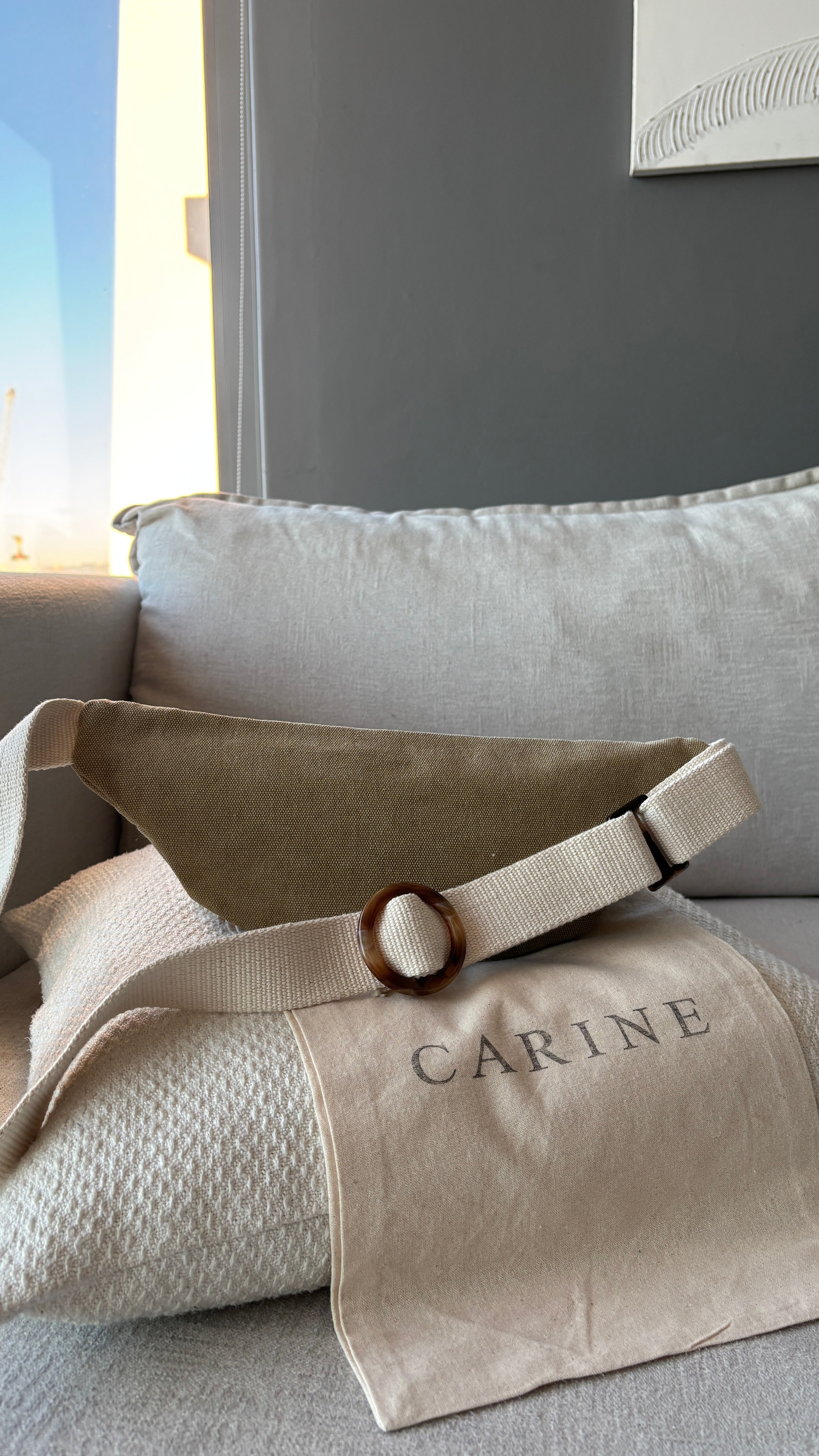 Canvas Moon Bag - Butterscotch