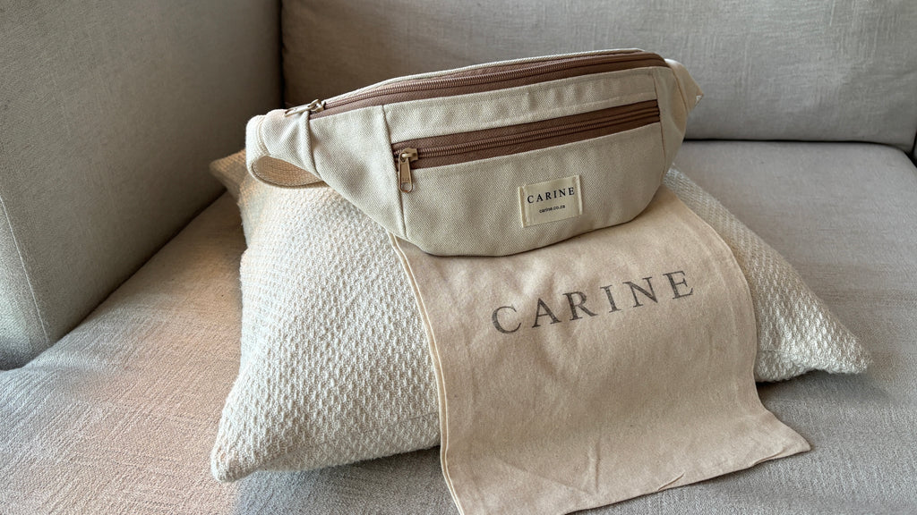 Canvas Moon Bag - Cream
